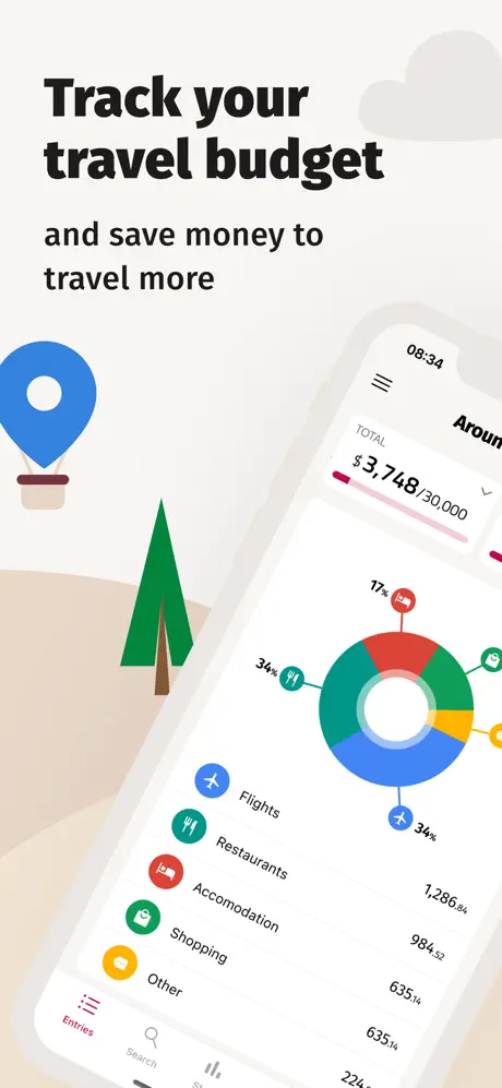 TravelSpend: Travel Budget App screenshot 1