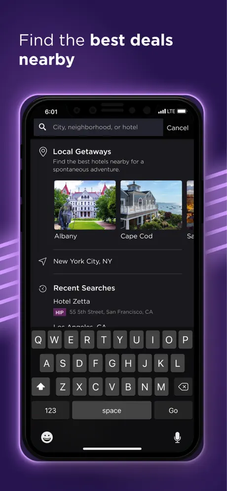 HotelTonight screenshot 1